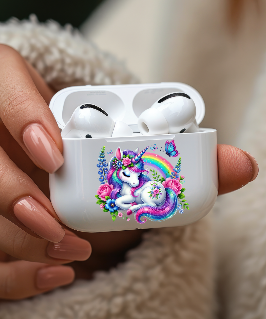 Baby Unicorn Sleeping PNG, Rainbow Unicorn Baby Graphic, Baby Unicorn with Butterflies Clipart, Cute Unicorn Clipart, Flowers Unicorn Clipart, Baby Unicorn Sleeping Graphic, Digital Download - Image 5