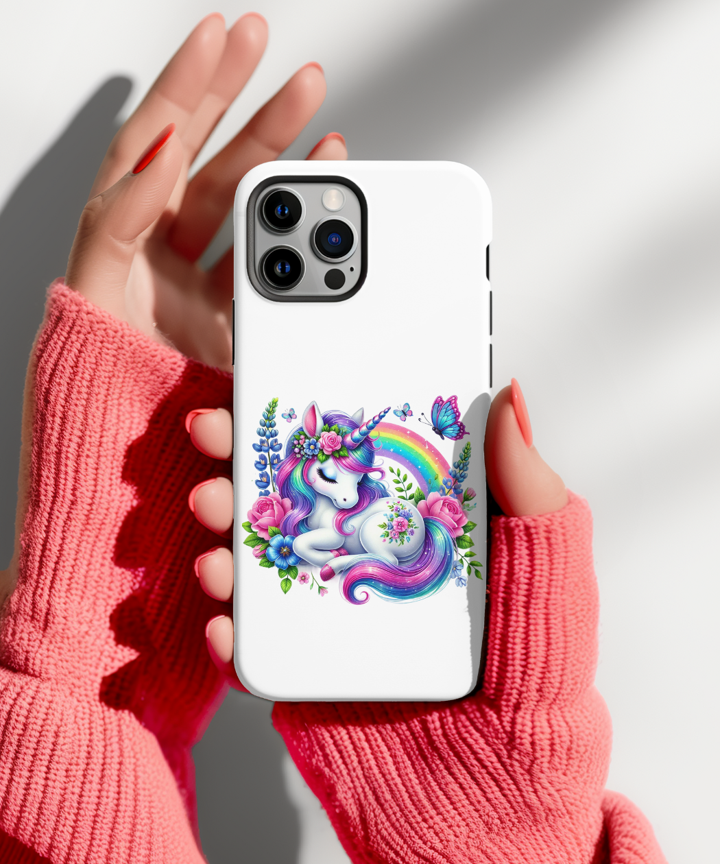 Baby Unicorn Sleeping PNG, Rainbow Unicorn Baby Graphic, Baby Unicorn with Butterflies Clipart, Cute Unicorn Clipart, Flowers Unicorn Clipart, Baby Unicorn Sleeping Graphic, Digital Download - Image 6