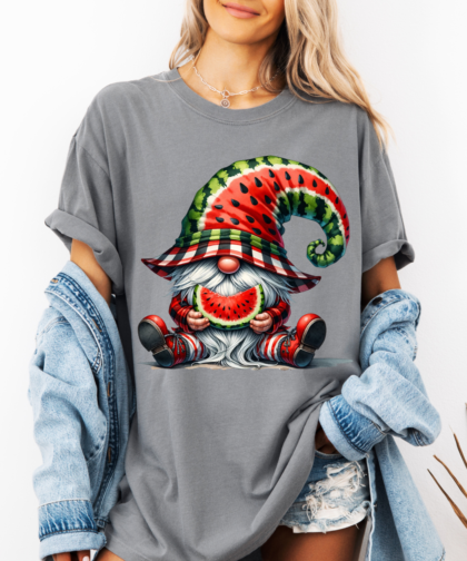 Cute Watermelon Gnome PNG, Cute Gnome Sitting Graphic, Cute Gnome Eating Watermelon Clipart, Watercolor Watermelon Gnome Clipart, Summer Watermelon Gnome Clipart, Cute Watermelon Gnome Graphic, Digital Download