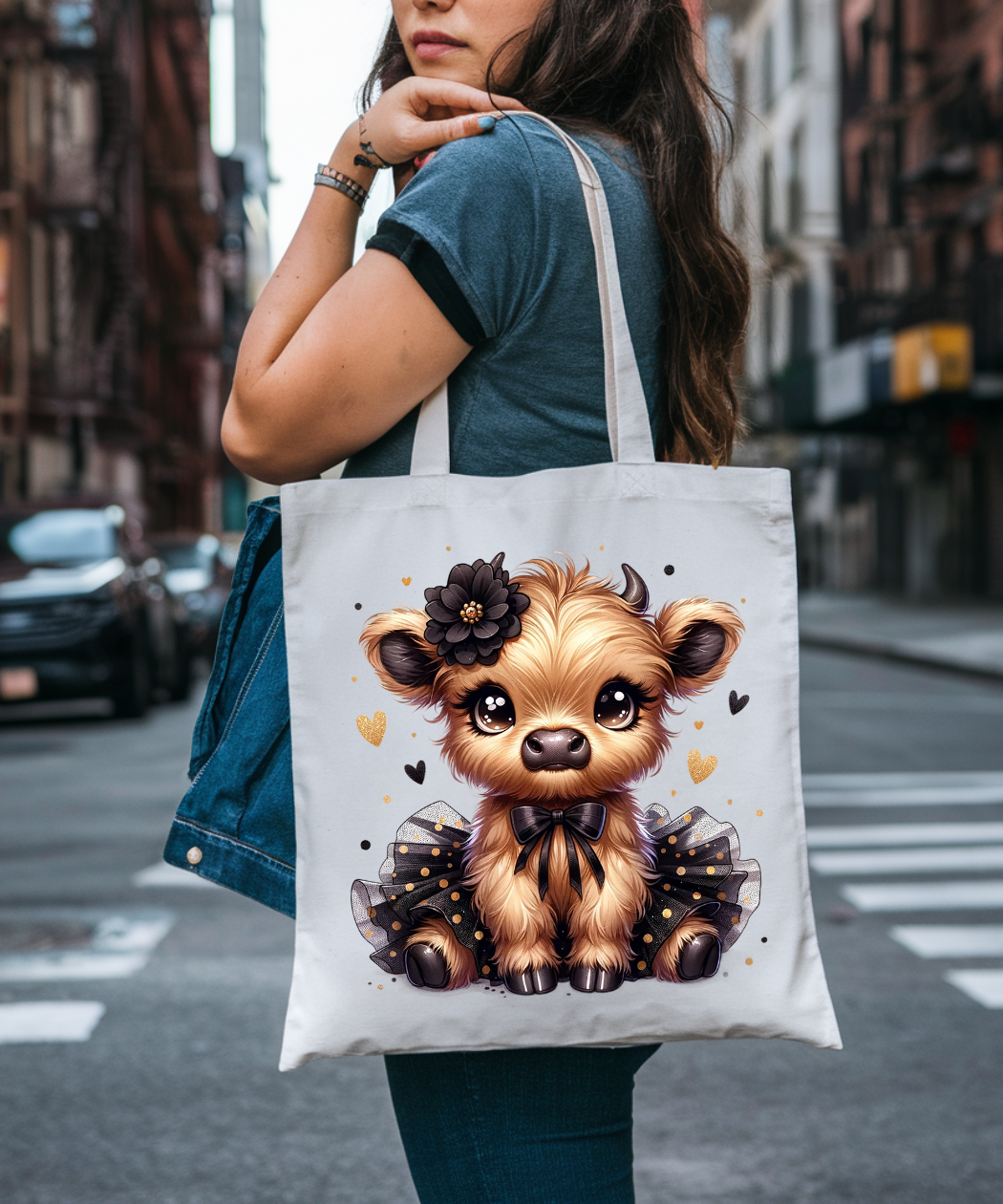 Cute Highland Cow PNG, Happy Highland Cow Graphic, Cute Highland Cow Valentines Day Clipart, Cute Baby Highland Cow Clipart, Highland Cow with Heart Clipart, Cute Highland Cow Graphic, Digital Download - Image 2