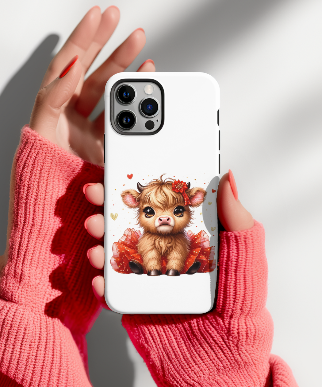 Cute Red Highland Cow PNG, Happy Highland Cow Graphic, Cute Highland Cow Valentines Day Clipart, Cute Baby Highland Cow Clipart, Highland Cow with Heart Clipart, Cute Red Highland Cow Graphic, Digital Download - Image 6