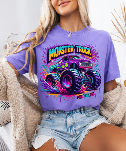 Girls Monster Truck PNG, Pink and Purple Monster Truck Graphic, Extreme Offroad Vehicle Clipart, Angry Monster Truck Clipart, Girls Monster Truck Graphic, Digital Download